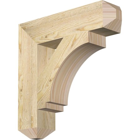 Ekena Millwork Imperial Craftsman Rough Sawn Bracket, Douglas Fir, 4"W x 18"D x 18"H BKT04X18X18IMP04RDF